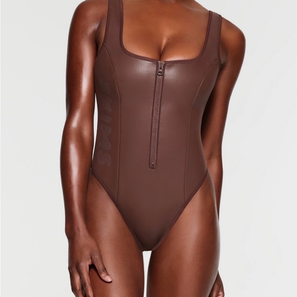 Skims Rubberized One piece swimsuit
